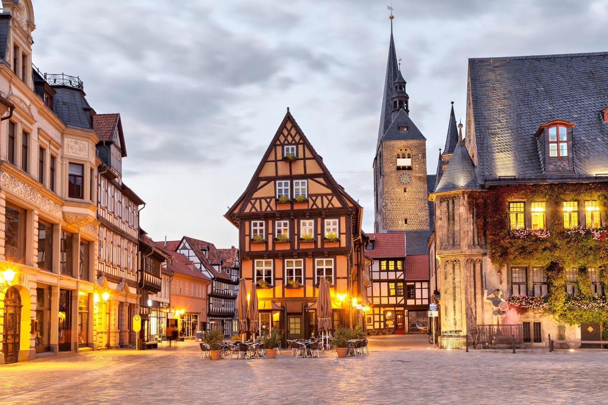 Fewo Lange Gasse 4 - 2 Obergeschoss Inkl Parkplatz เควดลินบวร์ก ภายนอก รูปภาพ